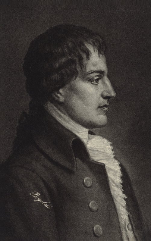 Portret Giovanniego Battisty Pergolesi autorstwa Italian School