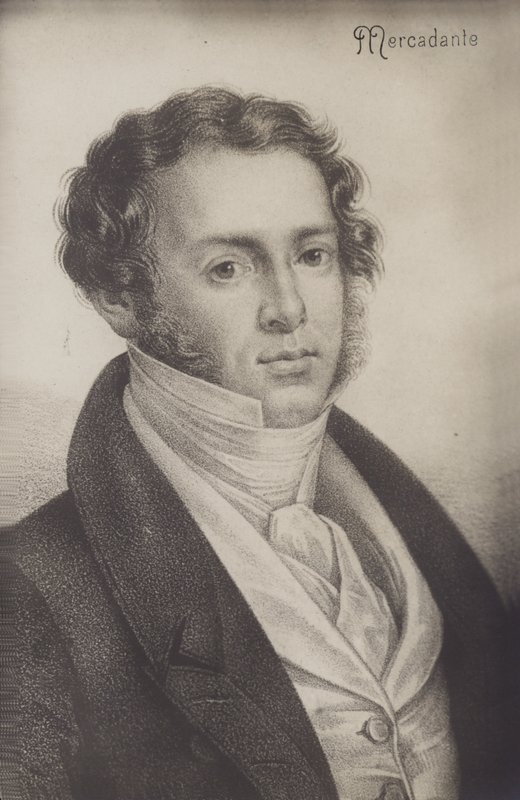 Portret Saverio Mercadante autorstwa Italian School