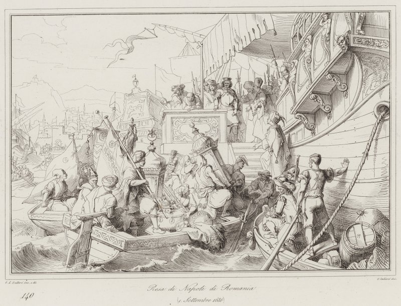 Kapitulacja Neapolu z Rumunii autorstwa Italian School