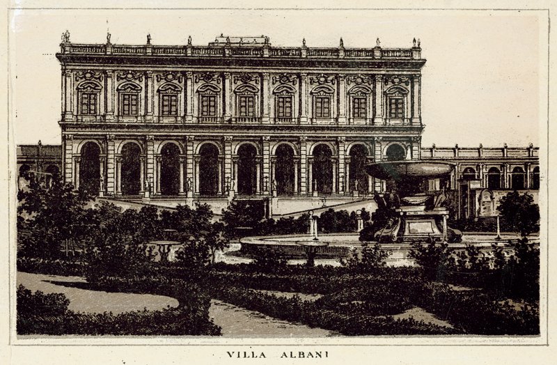 Rzym: Villa Albani (lito) autorstwa Italian School
