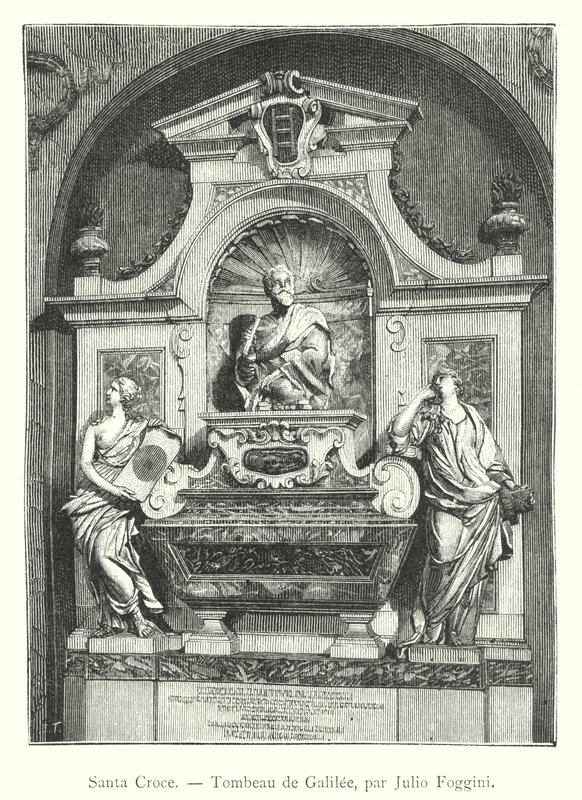 Santa Croce, Grób Galilejski, autorstwa Julio Foggini (rycina) autorstwa Italian School