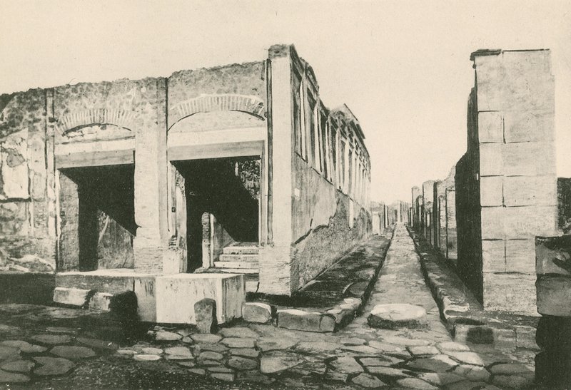 Budynek Eumachii taki, jaki jest (wklęsłodruk) autorstwa Italian School