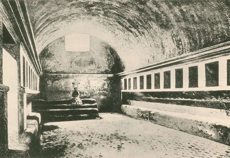 Frigidarium kobiet w łaźniach Stabian, jakie jest (wklęsłodruk) autorstwa Italian School