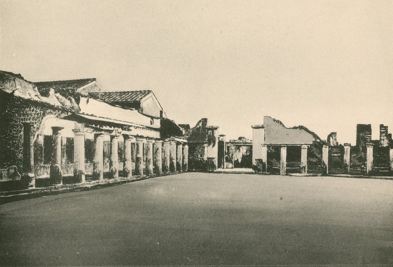 Łaźnie Stabian — miejsce zapaśników takie, jakie jest (wklęsłodruk) autorstwa Italian School