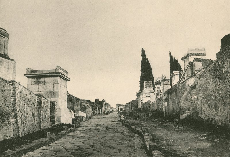 Ulica grobowców taka, jaka jest (wklęsłodruk) autorstwa Italian School