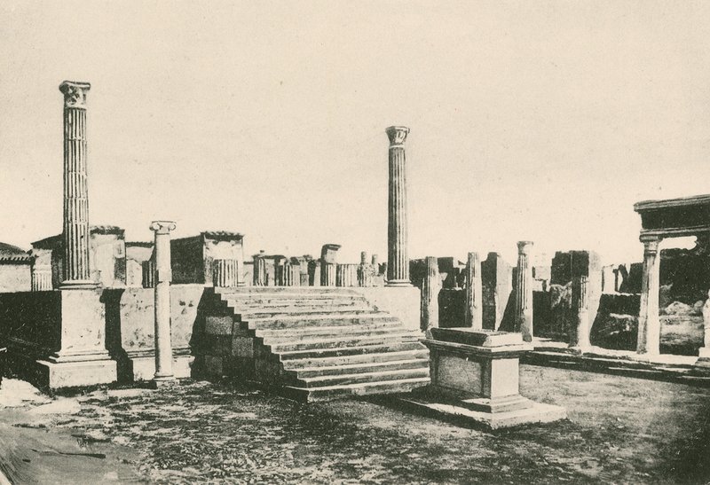 Świątynia Apolla w obecnej formie (wklęsłodruk) autorstwa Italian School