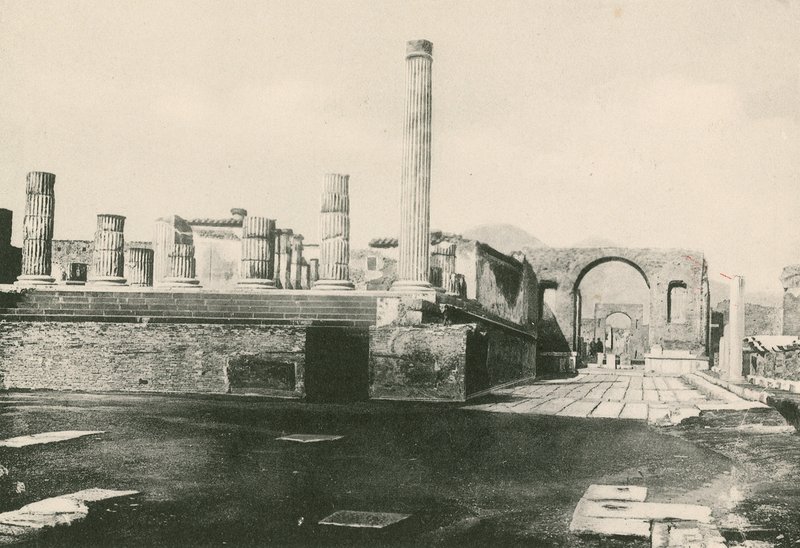 Świątynia Jowisza i Łuk Nerona, jakie są (wklęsłodruk) autorstwa Italian School