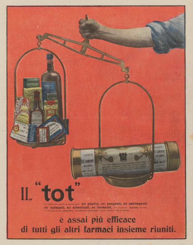 Tot (litografia kolorowa) autorstwa Italian School