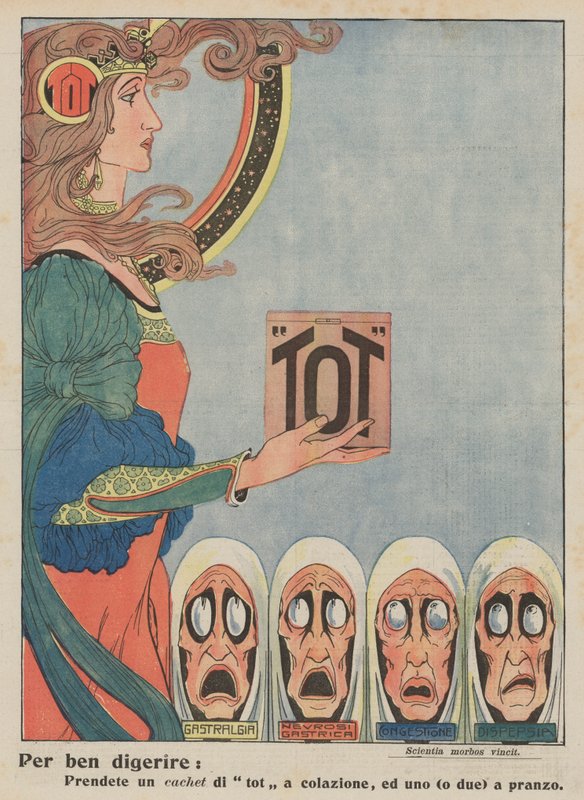 Tot (litografia kolorowa) autorstwa Italian School