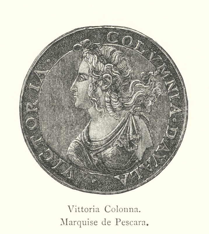Vittoria Colonna, markiza de Pescara (grafika) autorstwa Italian School