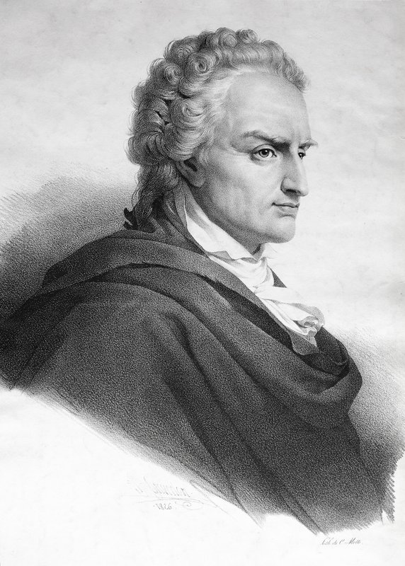 Vittorio Alfieri, włoski dramaturg i poeta (grafika) autorstwa Italian School