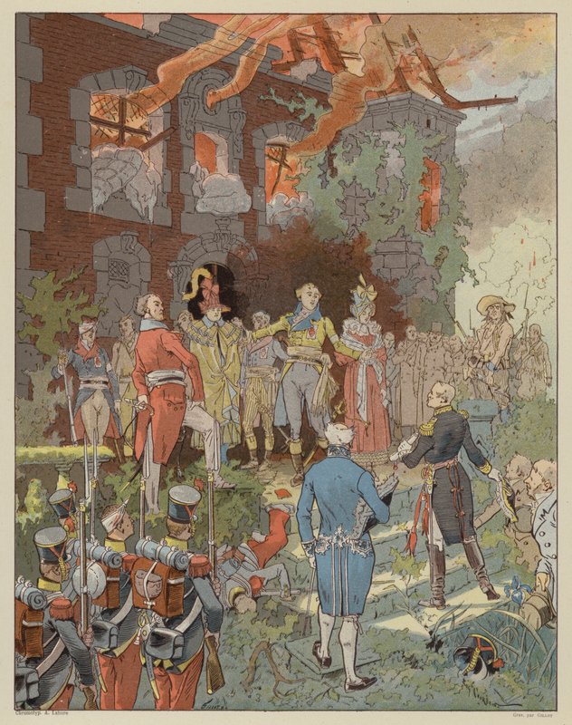 Scena z La Dame de Gai-Fredon, autorstwa Quatrellesa (Ernest L