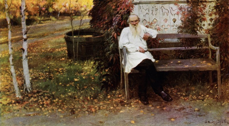 Hrabia Lew N Tołstoj (kolor lito) autorstwa Ivan Alexeyevich Vladimirov