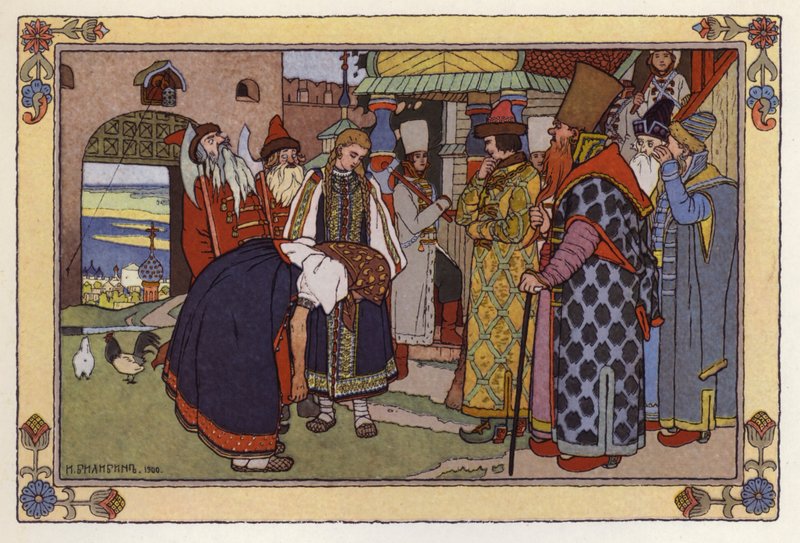 Ilustracja do Vassilisy Pięknej autorstwa Ivan Yakovlevich Bilibin