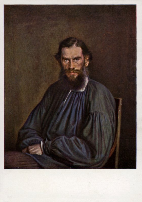 Lew Tołstoj, rosyjski powieściopisarz, pisarz i dramaturg autorstwa Ivan Nikolaevich Kramskoy