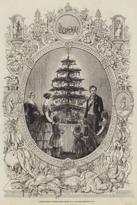 Choinka w zamku Windsor autorstwa J.L. Williams