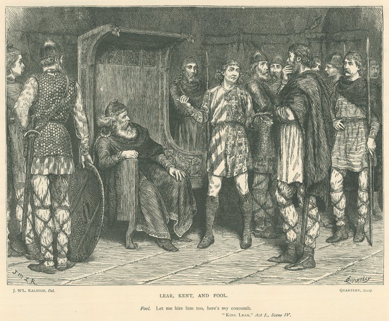 Ilustracja do króla Leara autorstwa J.M.L. Ralston