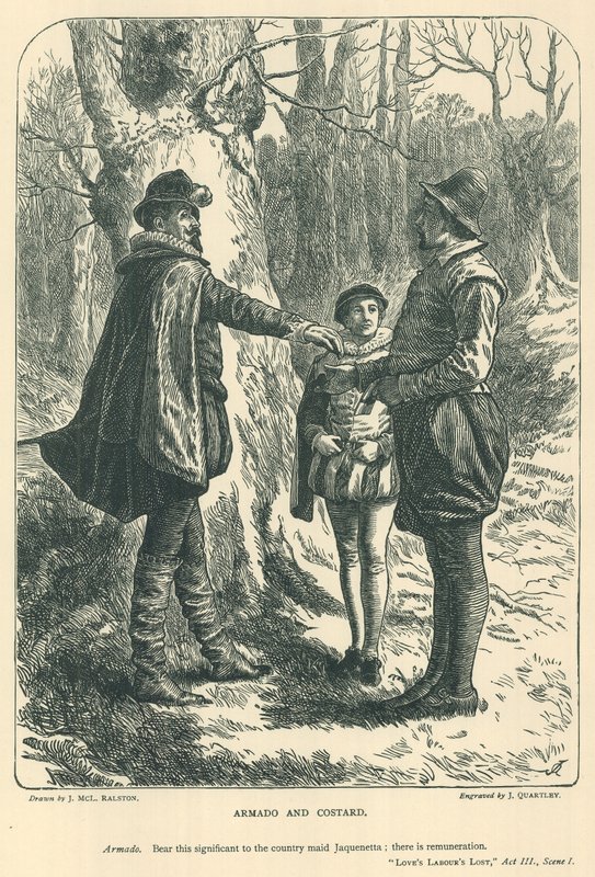 Ilustracja do straconej pracy miłości autorstwa J.M.L. Ralston