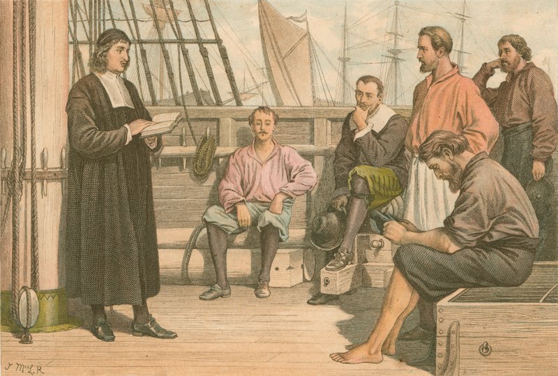 McWard przemawia do marynarzy w Rotterdamie autorstwa J.M.L. Ralston