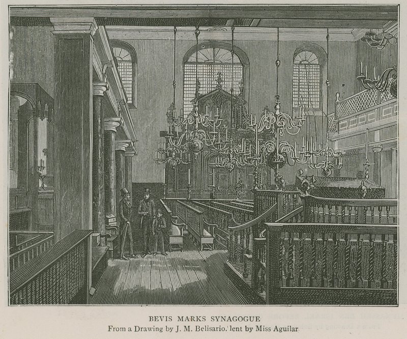 Synagoga Bevisa Marksa autorstwa J.M. Belisario