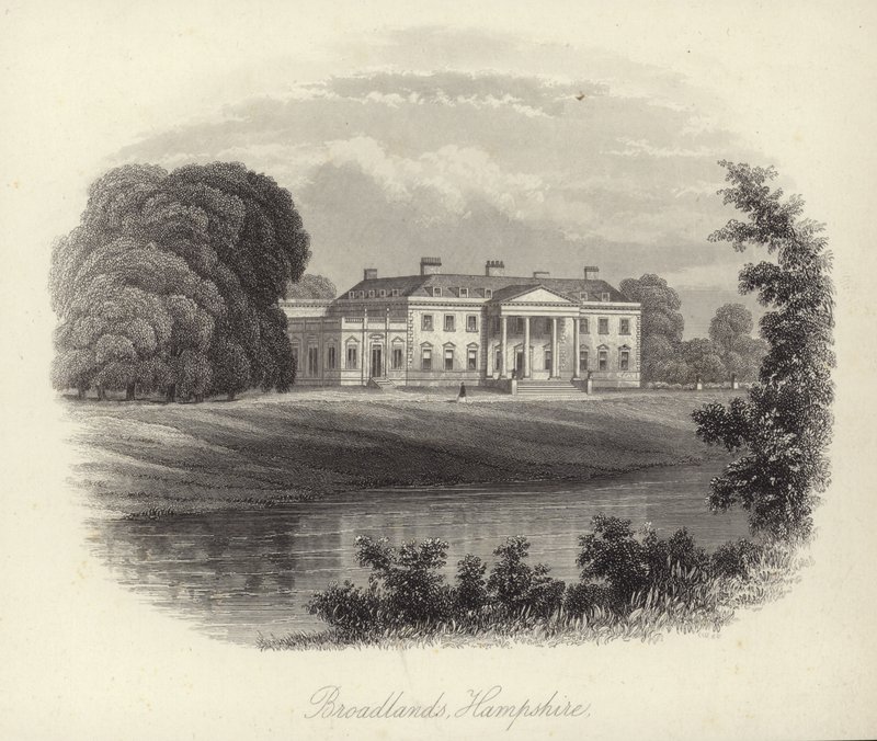 Broadlands Hampshire autorstwa J.P. Neale
