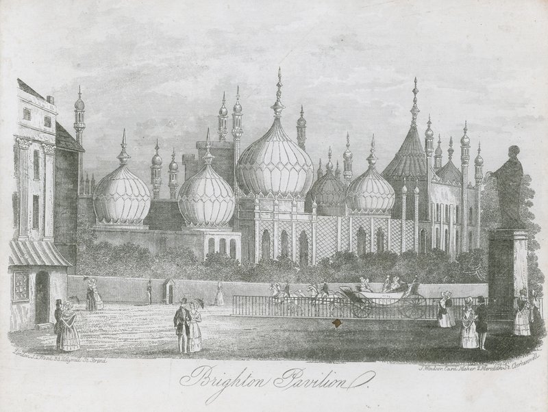 Ogólny widok na pawilon w Brighton autorstwa J.T. Wood