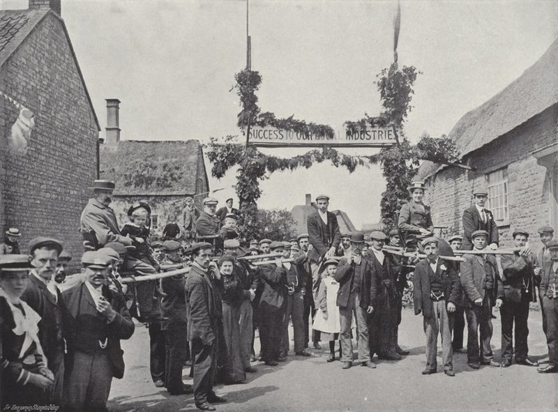 Corby Pole Fair, Chairing and Poleing Goście autorstwa J. Benjamin Stone