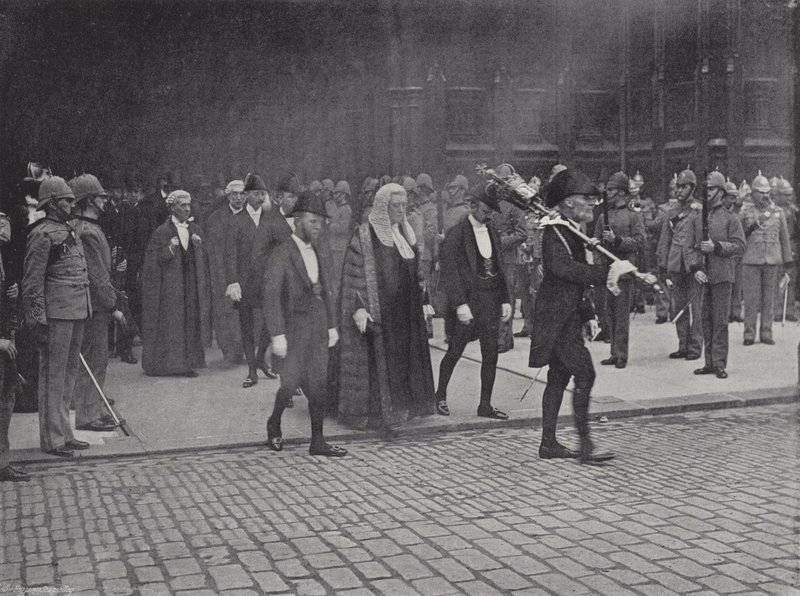 Przejście posłów na nabożeństwo jubileuszowe autorstwa J. Benjamin Stone