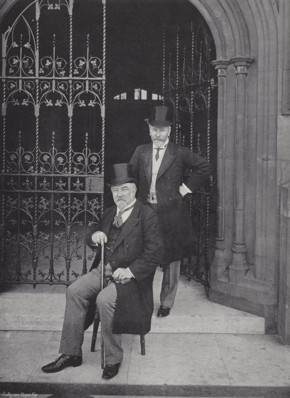 Sir Edward Reed, K.C.B. i pan E.T. Reed autorstwa J. Benjamin Stone