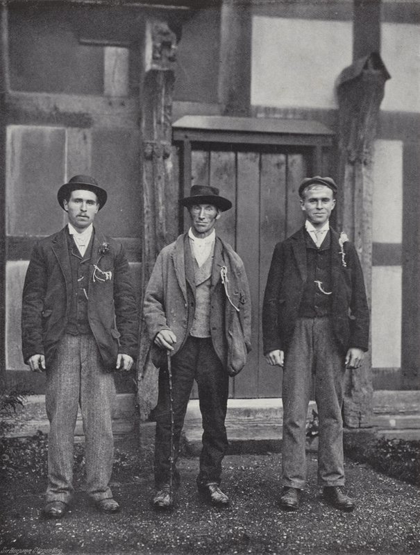 Stratford-on-Avon Mop, oznaczający Hire autorstwa J. Benjamin Stone