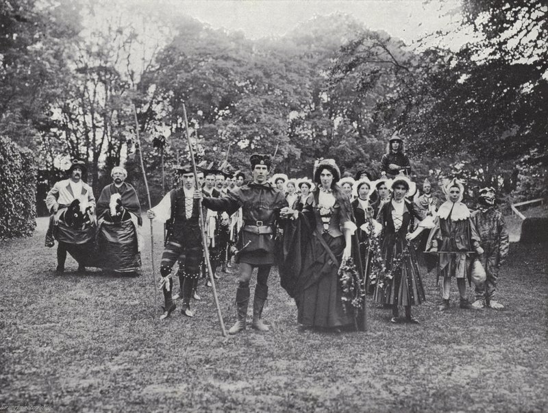 Korowód Sherborne, Morris Tancerze w Greenwood autorstwa J. Benjamin Stone