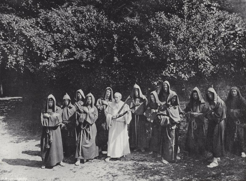 Korowód Sherborne, nadejście Ealdhelm autorstwa J. Benjamin Stone