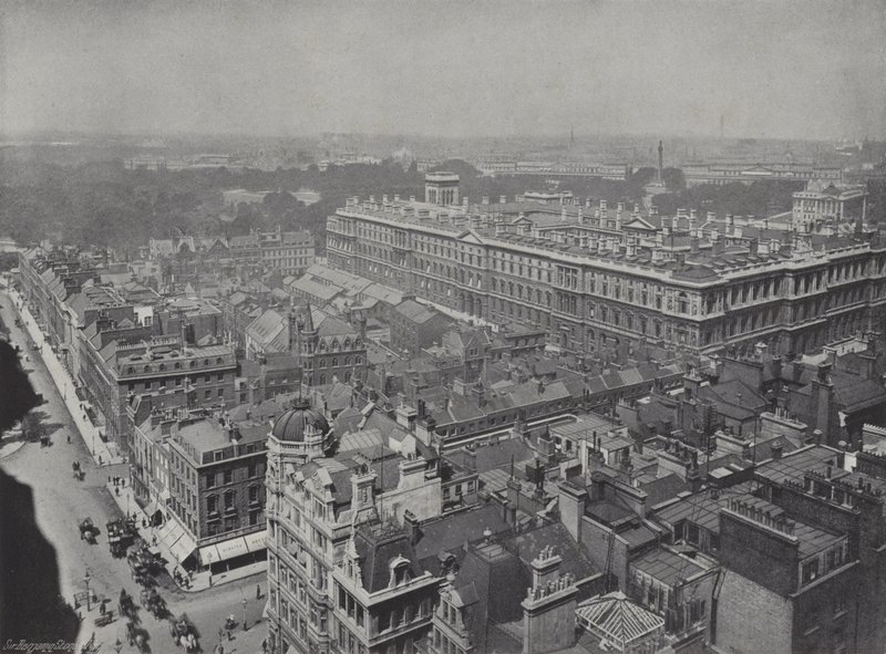 Westminster z Wieży Zegarowej autorstwa J. Benjamin Stone