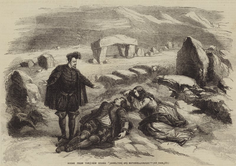 Scena z nowego dramatu, Hamilton z Bothwellhaugh autorstwa J. H. Nicholson