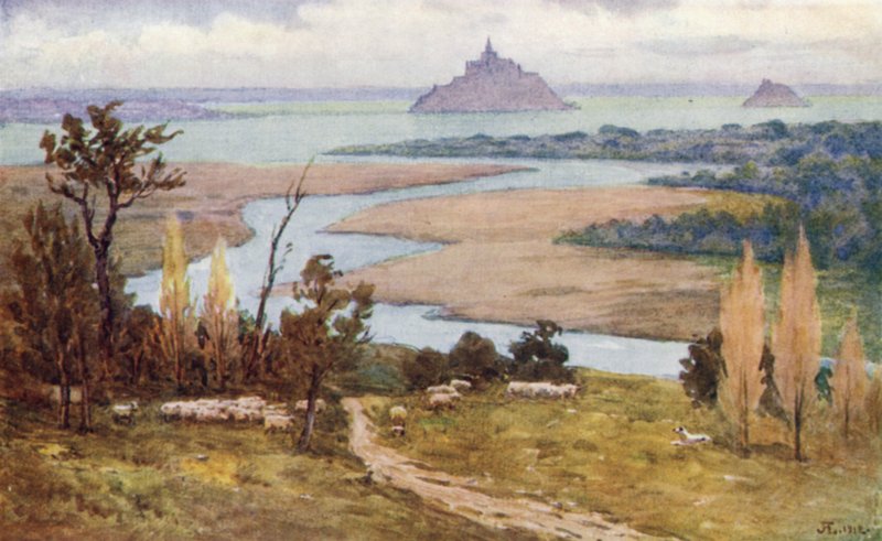 Z Jardin des Plantes, Avranches (kolor lito) autorstwa J. Hardwicke Lewis