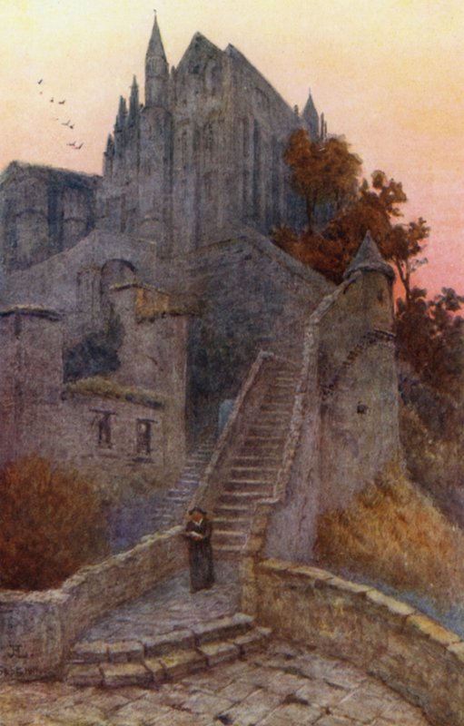 The Wonder, Mont St Michel (kolor lito) autorstwa J. Hardwicke Lewis