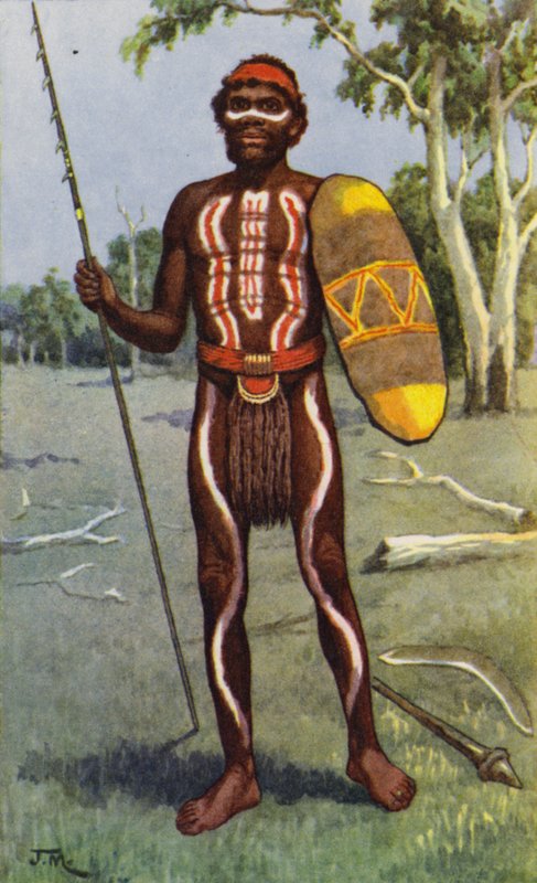 australijski aborygen (kolor lito) autorstwa J. Macfarlane