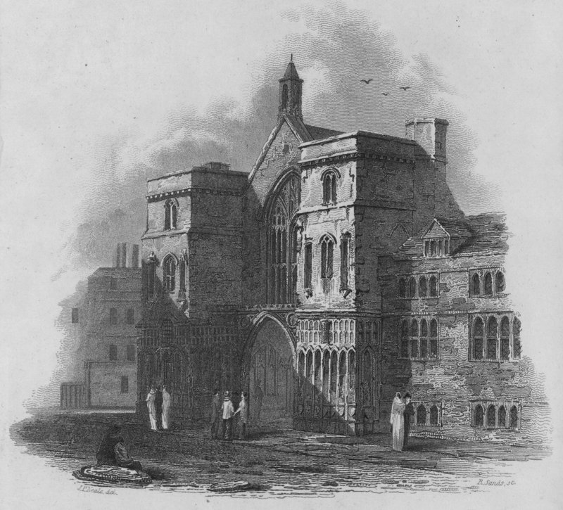 Sala Westminsterska (grawerowanie) autorstwa John Preston Neale