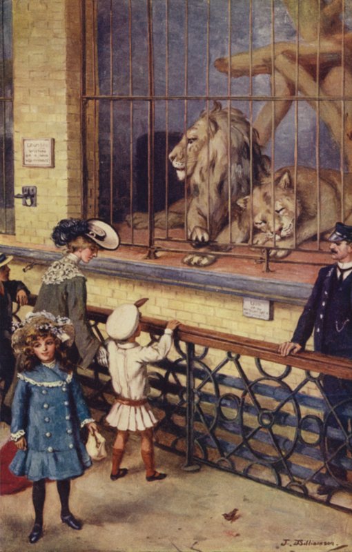 W Domu Lwa w londyńskim zoo autorstwa J. Williamson