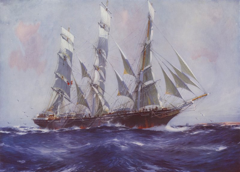 Clipper statek Blackadder autorstwa Jack after Spurling