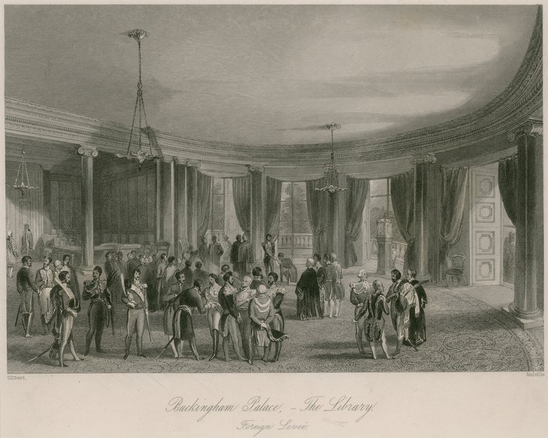 Pałac Buckingham, Biblioteka, Wał Zagraniczny autorstwa Jacob van der Heyden