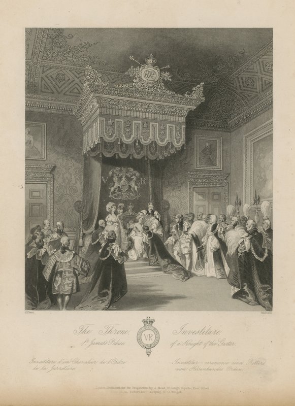 Inwestytura tronowa Rycerza Podwiązki autorstwa Jacob van der Heyden