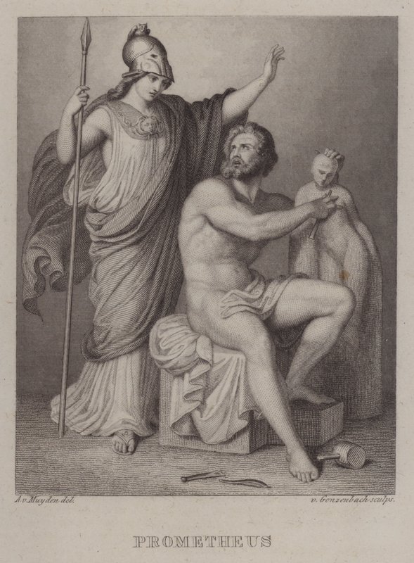 Prometeusz (rycina) autorstwa Jacques Alfred van Muyden