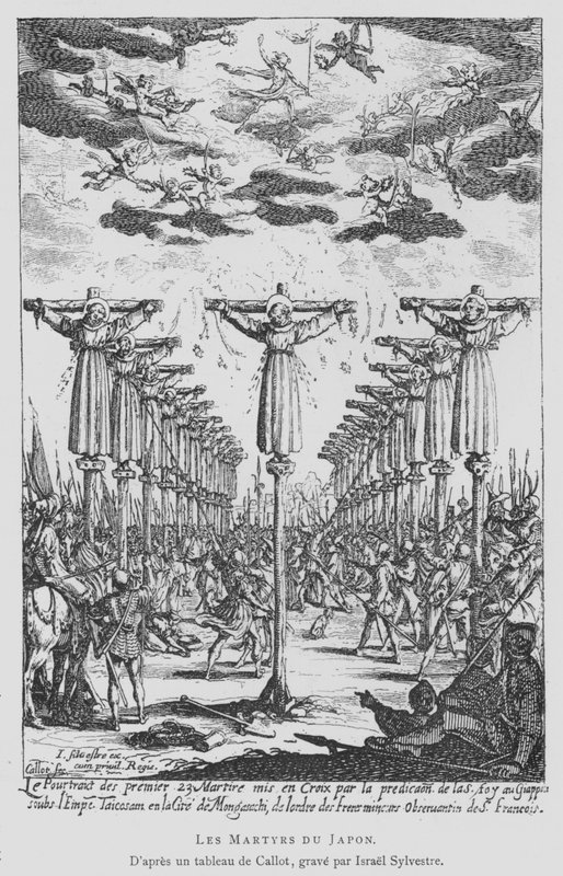 Męczennicy Japonii autorstwa Jacques Callot