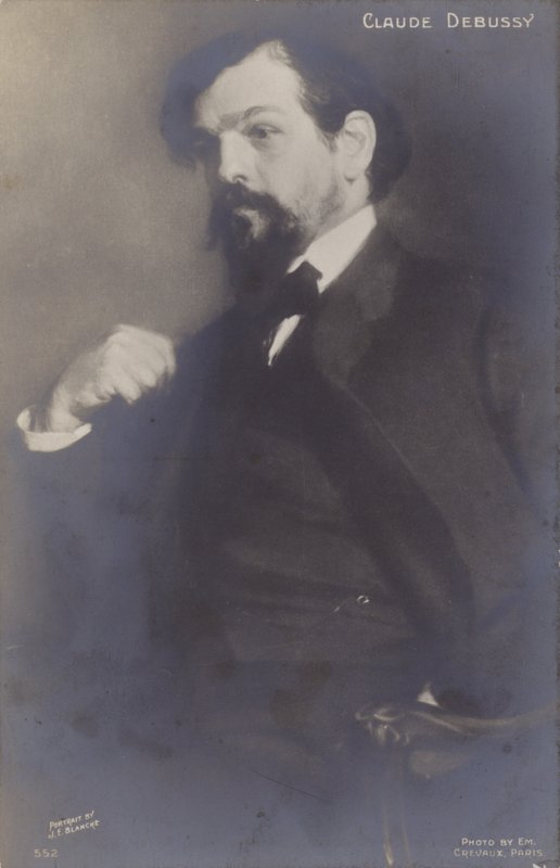 Claude Debussy, francuski kompozytor (1862-1918) autorstwa Jacques Emile Blanche