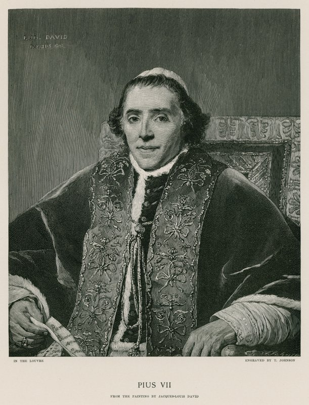 Papież Pius VII autorstwa Jacques Louis David