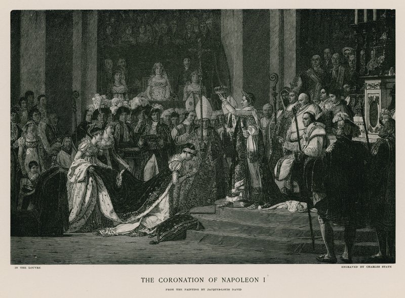 Koronacja Napoleona I autorstwa Jacques Louis David