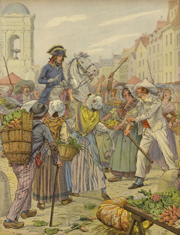 Napoleon Bonaparte jako głównodowodzący sił zbrojnych autorstwa Jacques Marie Gaston Onfray de Breville (Job)