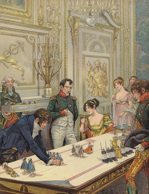 Napoleon i Józefina przygotowują się do koronacji autorstwa Jacques Marie Gaston Onfray de Breville (Job)
