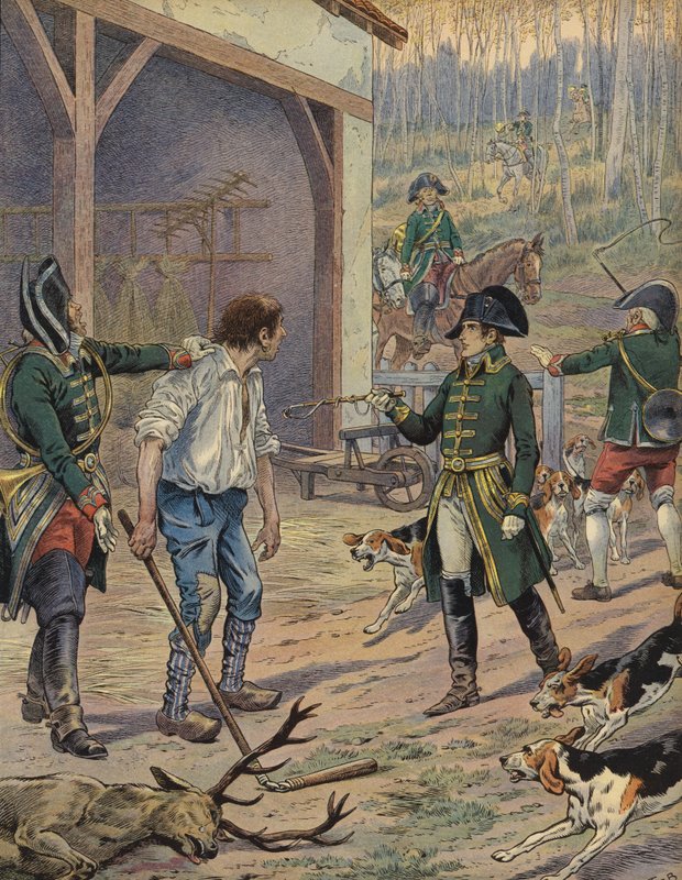 Polowanie na Napoleona autorstwa Jacques Marie Gaston Onfray de Breville (Job)